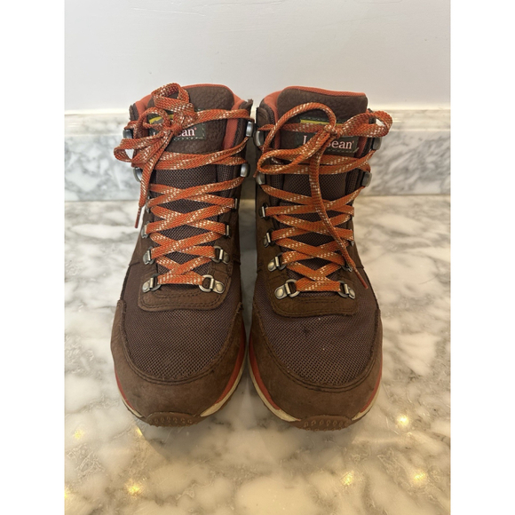 LL Bean Mountain Classic Boots Mens Size 8 M Brown Waterproof Hiking Shoes - Picture 1 of 7